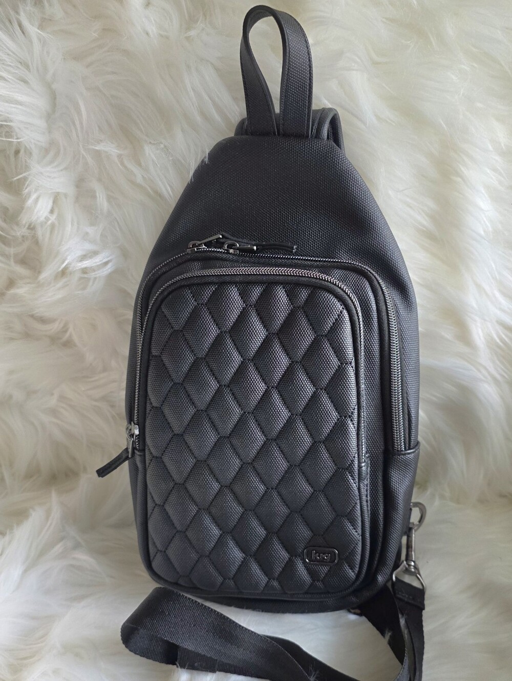 Lug Scurry Black Matte Luxe VL Sling Backpack
